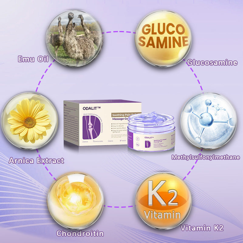 Turmeric & Emu Oil Arthritis Soothing Pain Relief Massage Gel 👨‍⚕️Australian Osteopathic Association （AOA）Approved