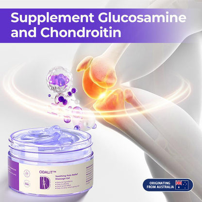 Turmeric & Emu Oil Arthritis Soothing Pain Relief Massage Gel 👨‍⚕️Australian Osteopathic Association （AOA）Approved